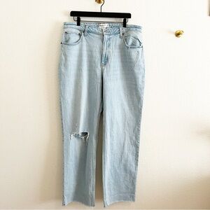 Abercrombie The 90's Relaxed Jean High Rise Curve Love 33/16 L